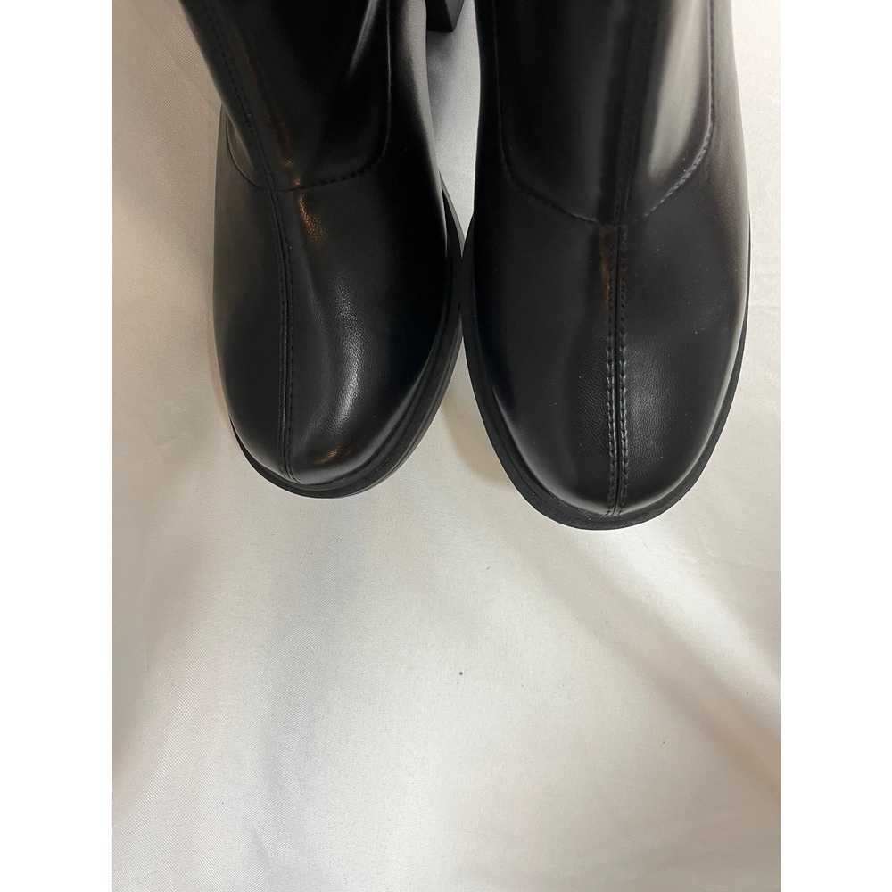 Wild Fable Womens Black Knee High Block Heel Square Toe Boots Size 8 NEW - Picture 3 of 7